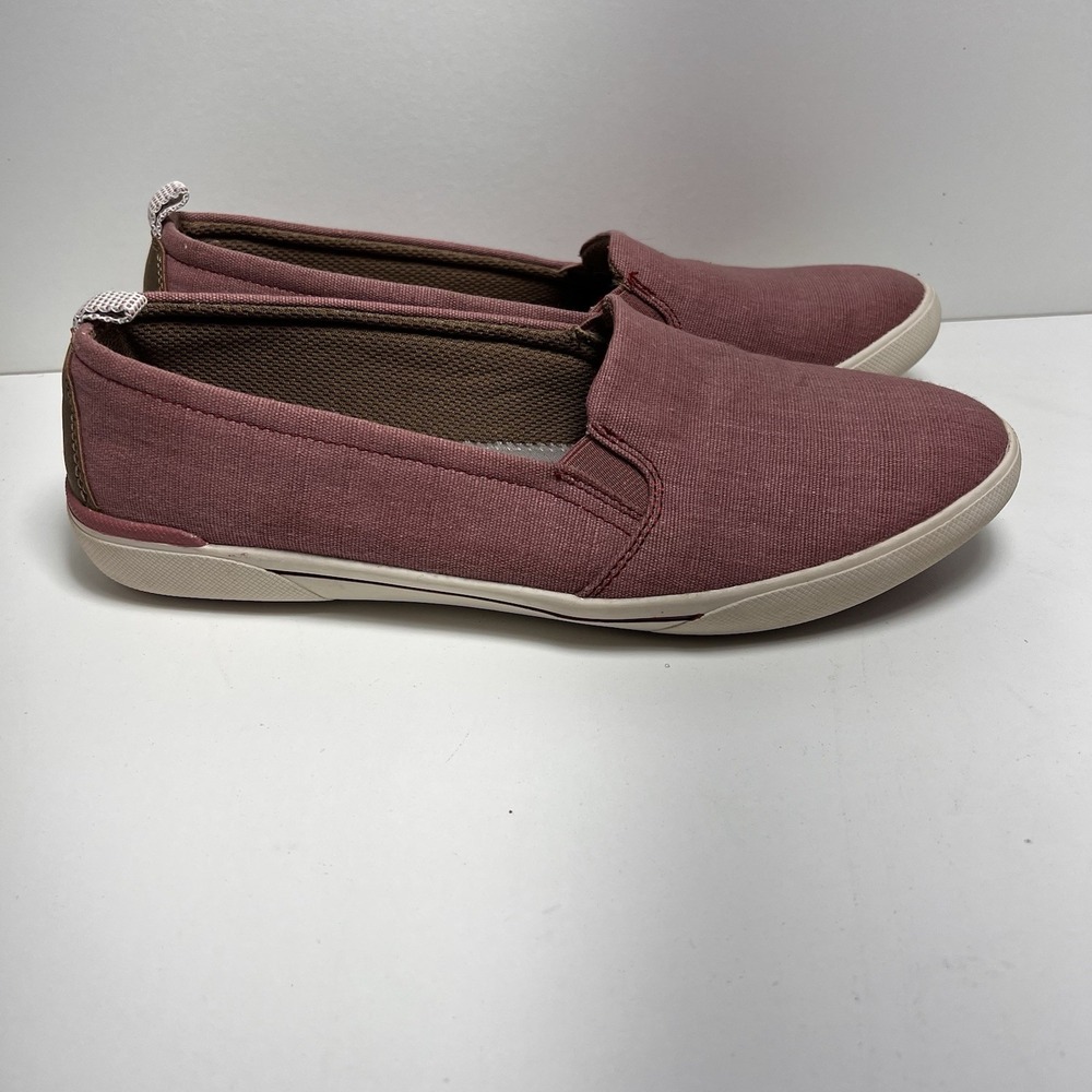 3/$25 Sale! Eddie‎ Bauer Canvas Slip-On Shoes Women's Size 9 Dusty Pink Casual